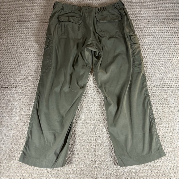Duluth Trading Company Women's Olive Green Stretch Cargo Work Pants Size XL X 28 - Picture 6 of 6